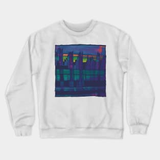 Liminal Space Blue Abstraction Crewneck Sweatshirt